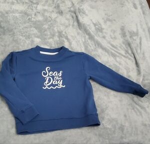 Janie and Jack Navy 'Seas the Day' Kids Sweatshirt